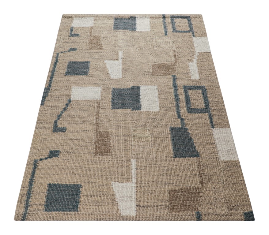 Scandinavian Rug with Geometric Patterns