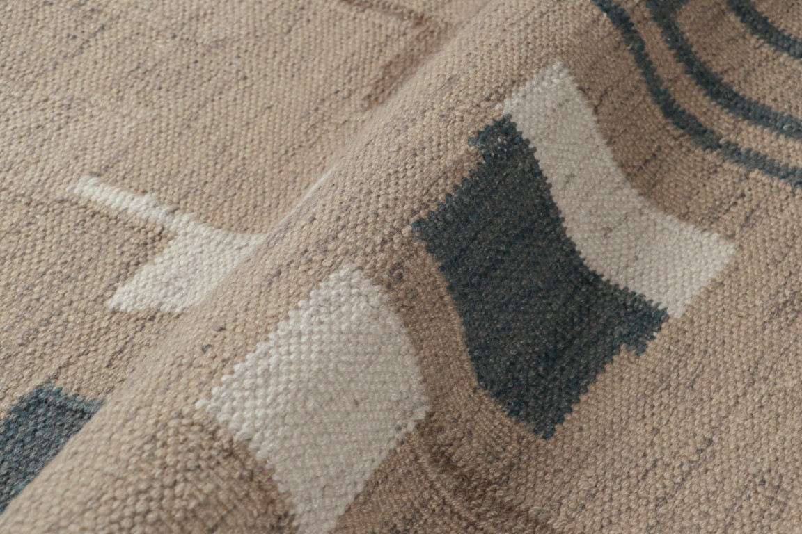 Scandinavian Rug with Geometric Patterns