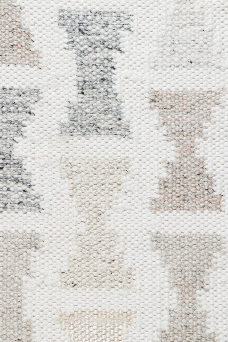 Scandinavian Rug with Hourglass Geometric Patterns