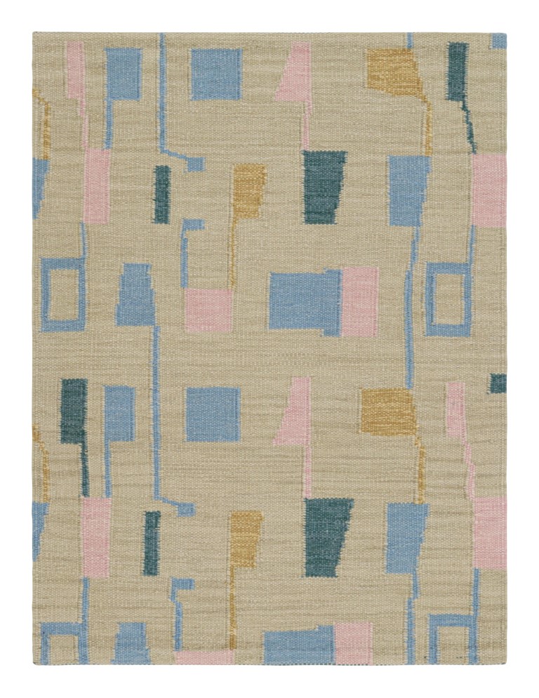 Scandinavian Rug with Geometric Patterns