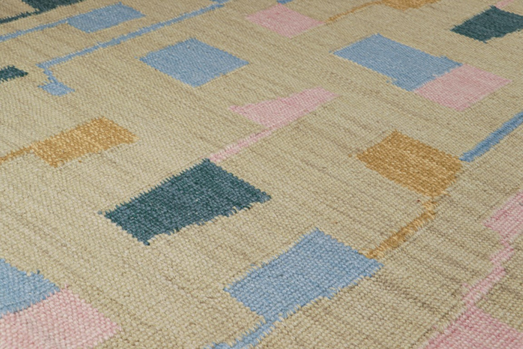 Scandinavian Rug with Geometric Patterns