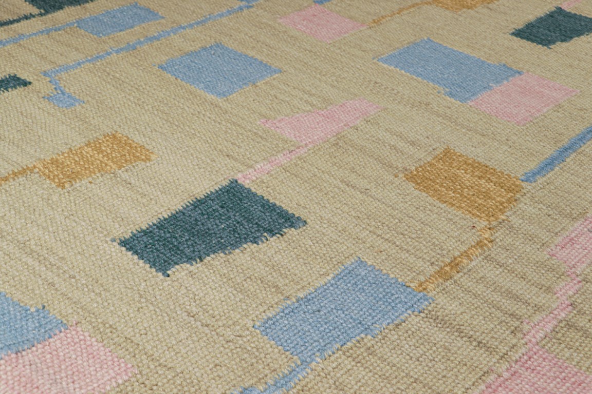 Scandinavian Rug with Geometric Patterns