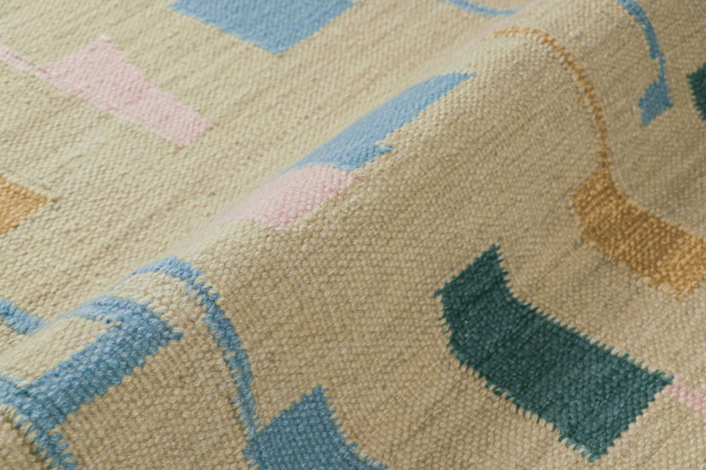 Scandinavian Rug with Geometric Patterns