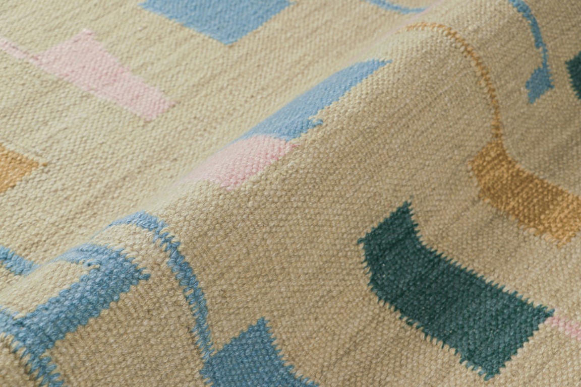 Scandinavian Rug with Geometric Patterns