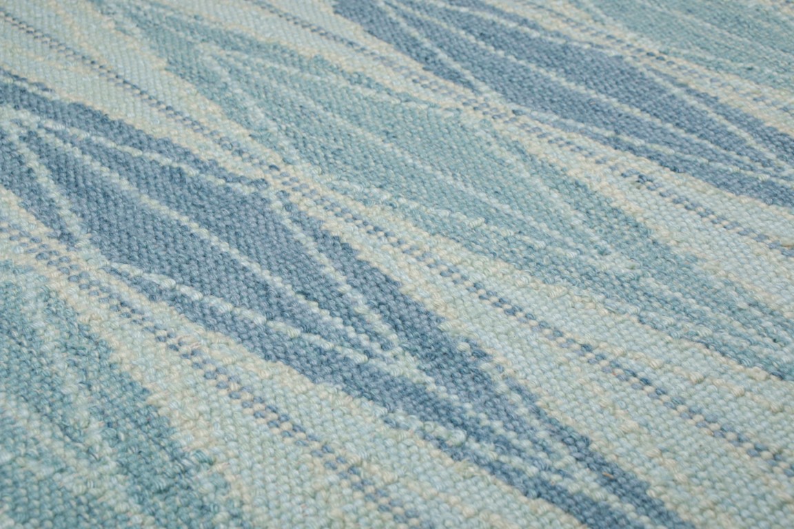 Scandinavian Square Rug with Geometric Patterns