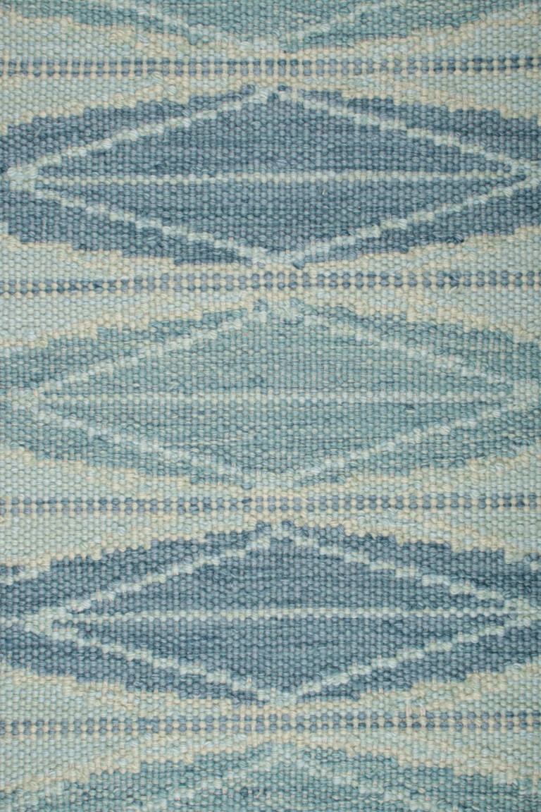 Scandinavian Square Rug with Geometric Patterns