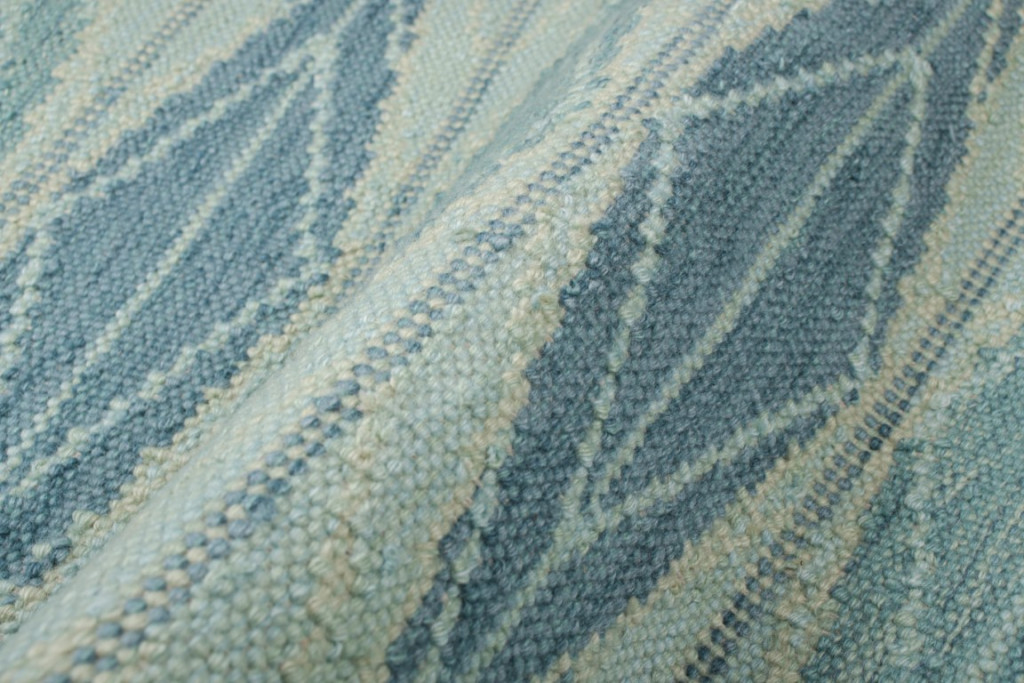 Scandinavian Square Rug with Geometric Patterns
