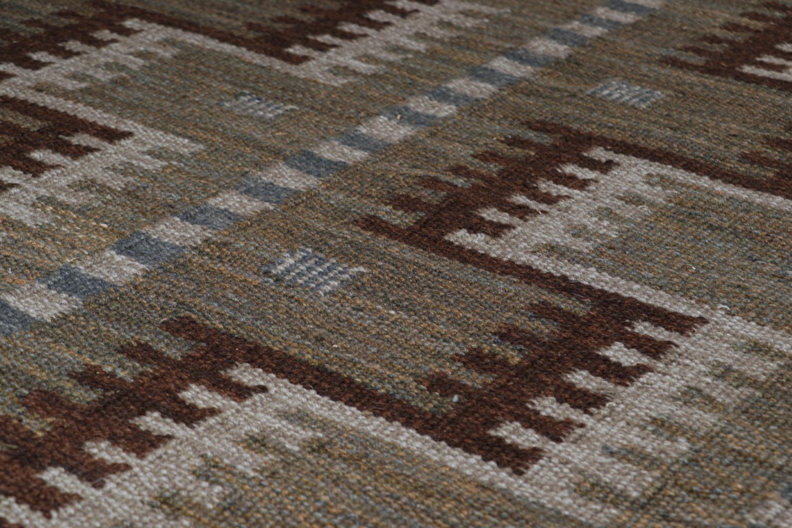 Scandinavian Rug with Geometric Patterns