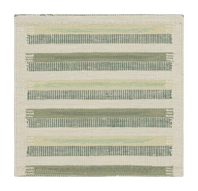 Scandinavian Rug with Geometric Stripes