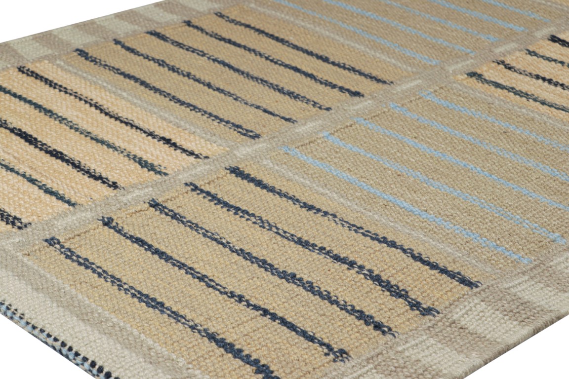 Scandinavian Rug with Hourglass Geometric Patterns