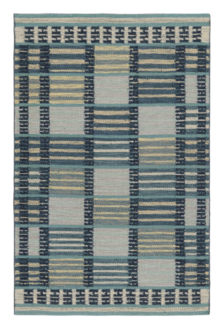 Scandinavian Rug with Geometric Patterns