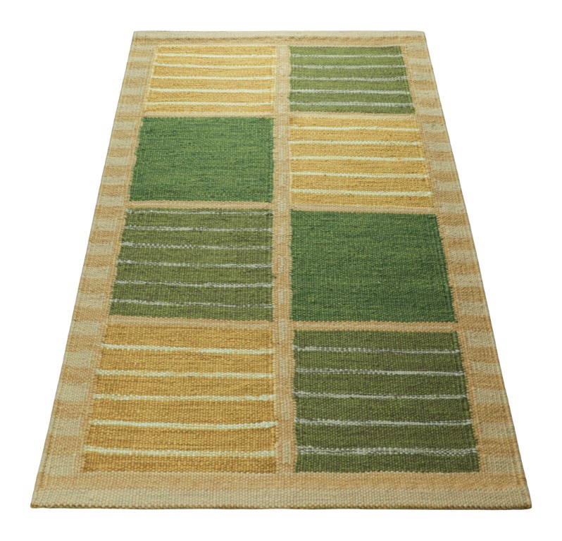 Scandinavian Rug with Geometric Patterns