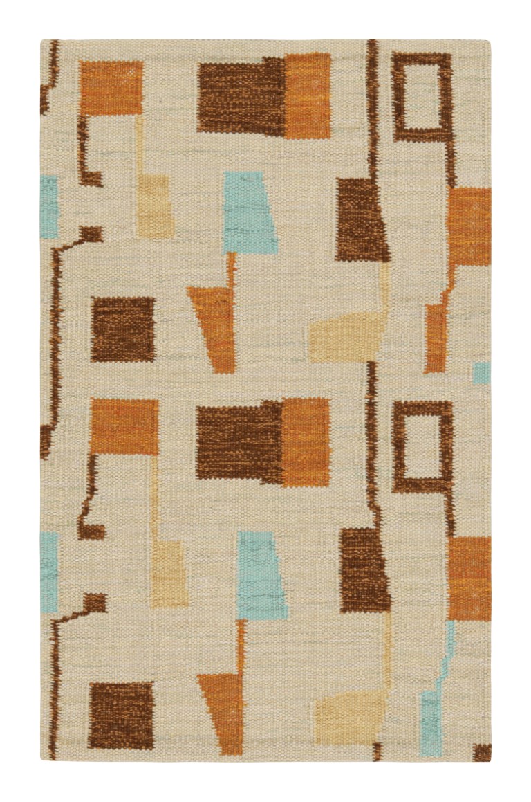 Scandinavian Rug with Geometric Patterns