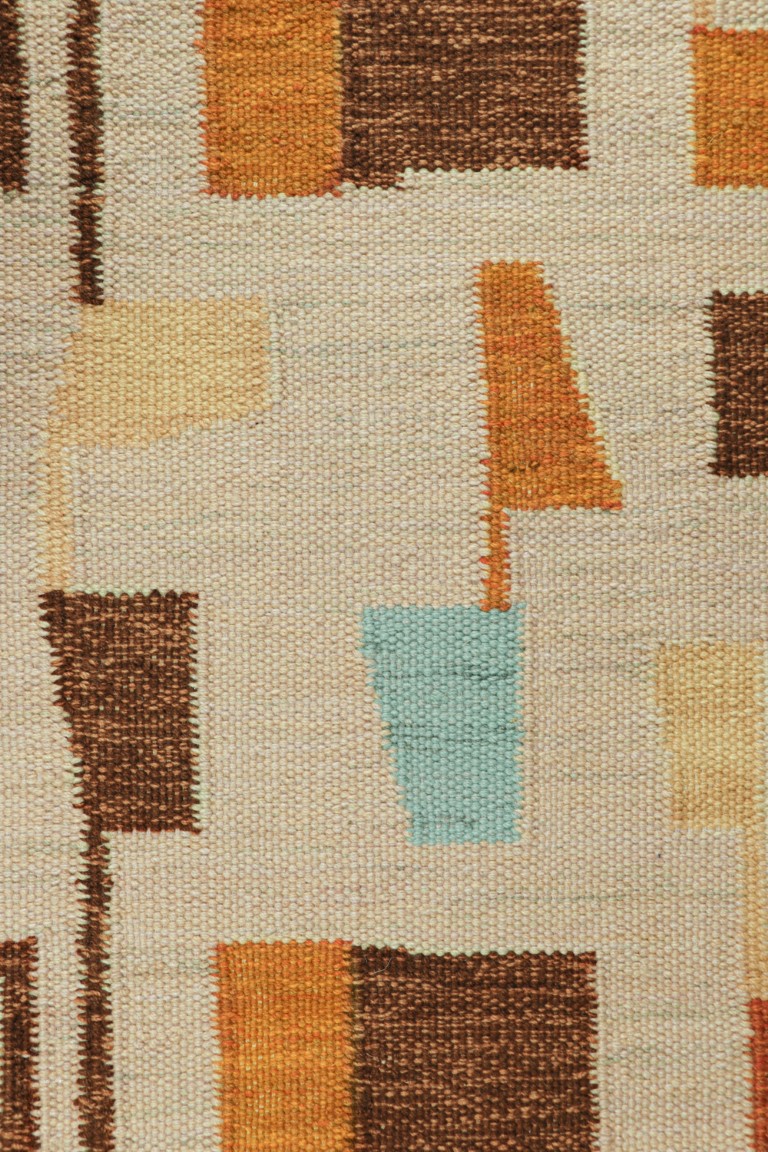 Scandinavian Rug with Geometric Patterns