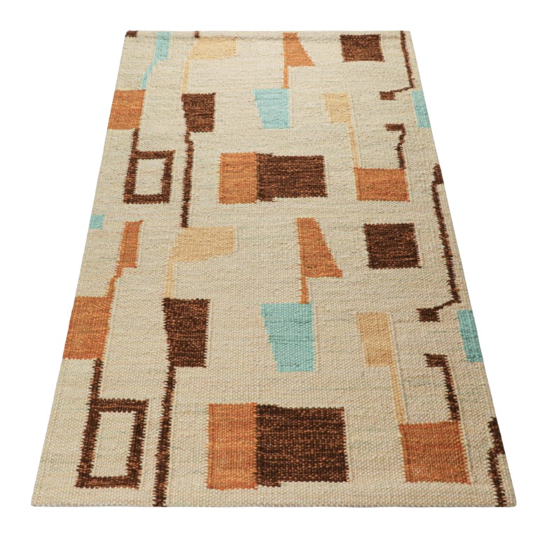 Scandinavian Rug with Geometric Patterns