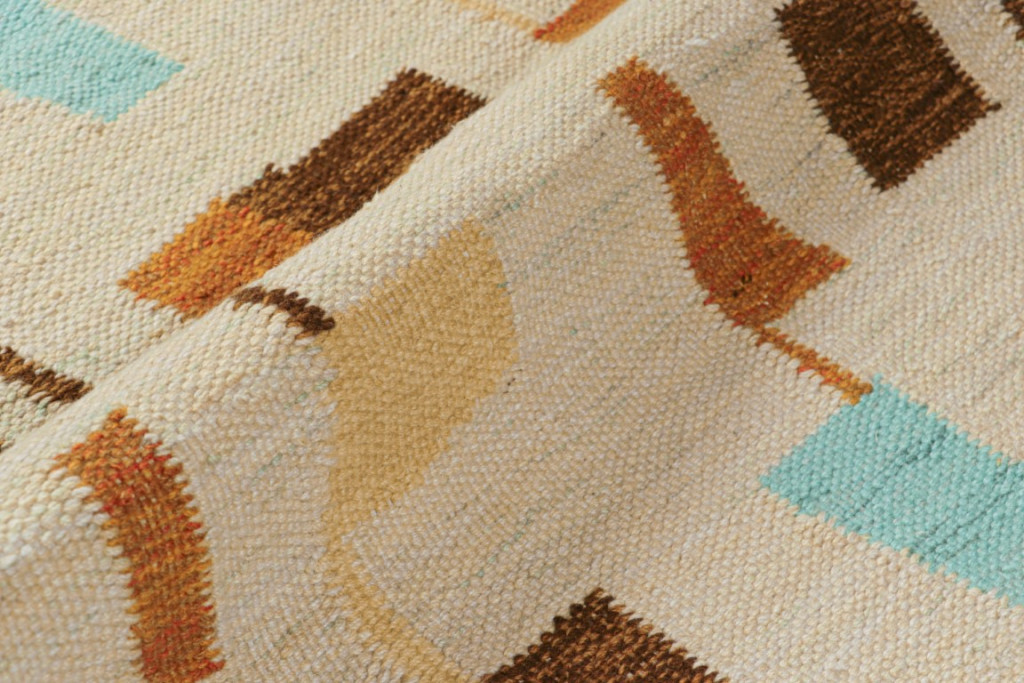 Scandinavian Rug with Geometric Patterns