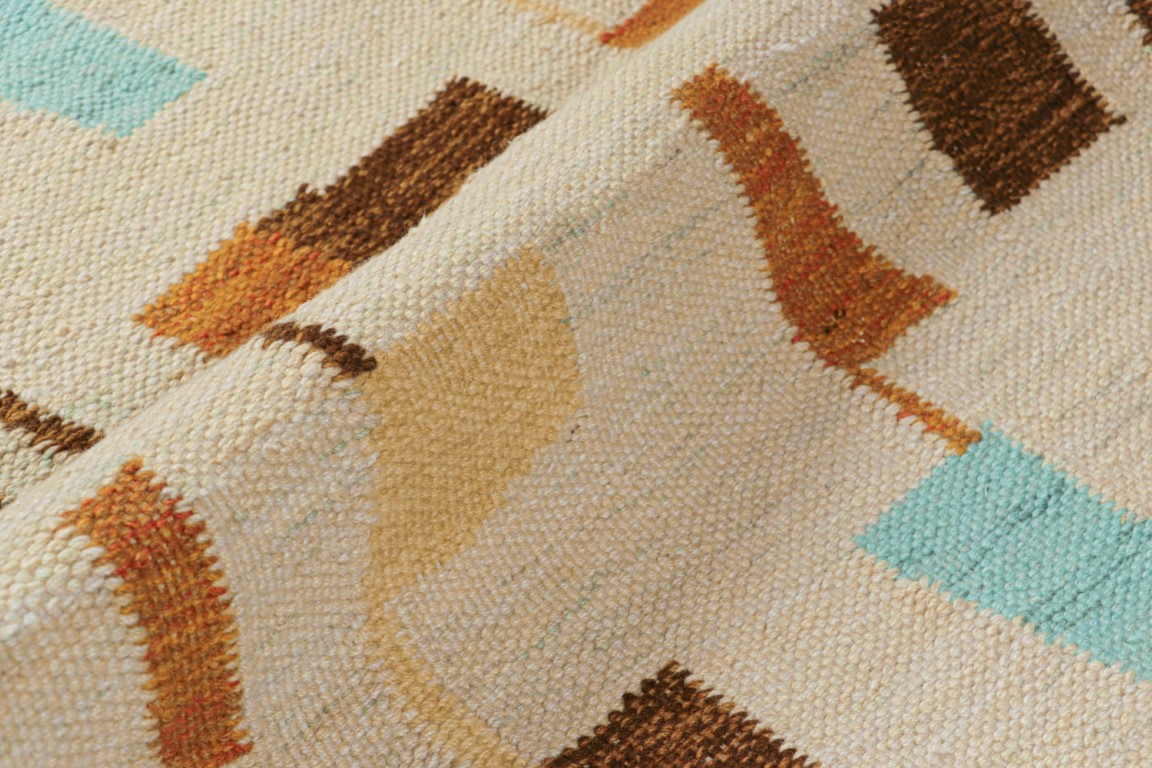 Scandinavian Rug with Geometric Patterns