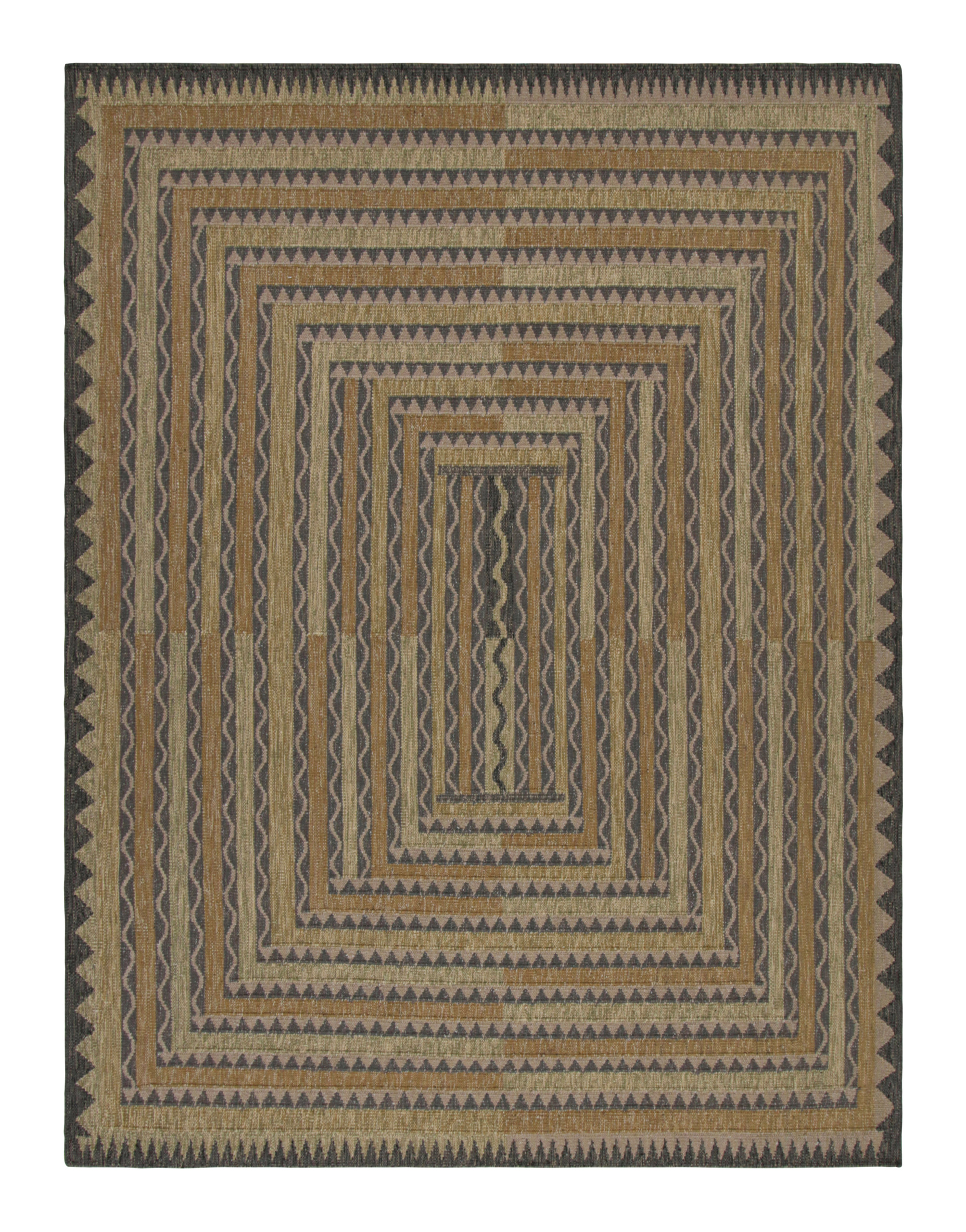 Scandinavian Rug with Geometric Patterns