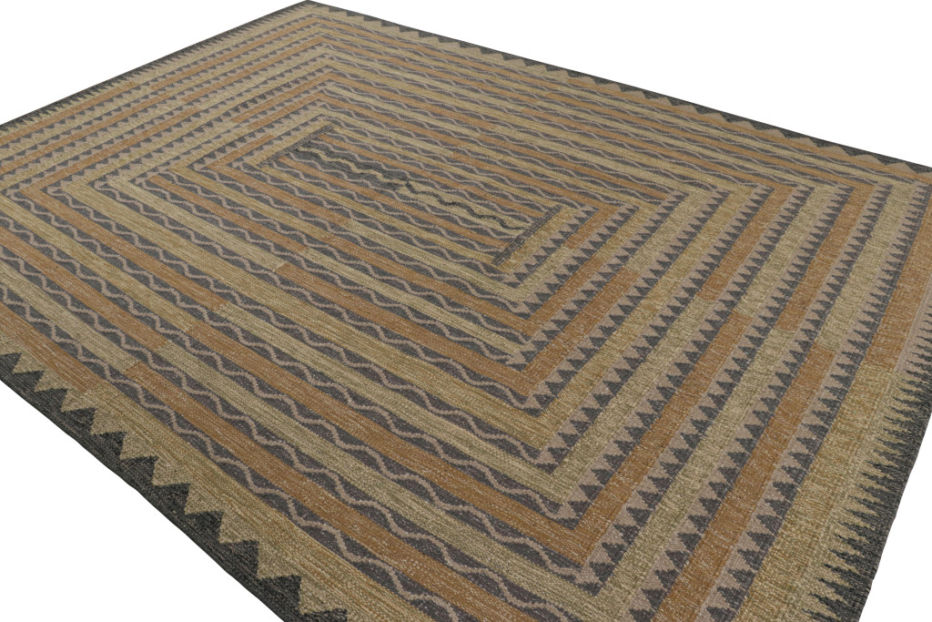 Scandinavian Rug with Geometric Patterns