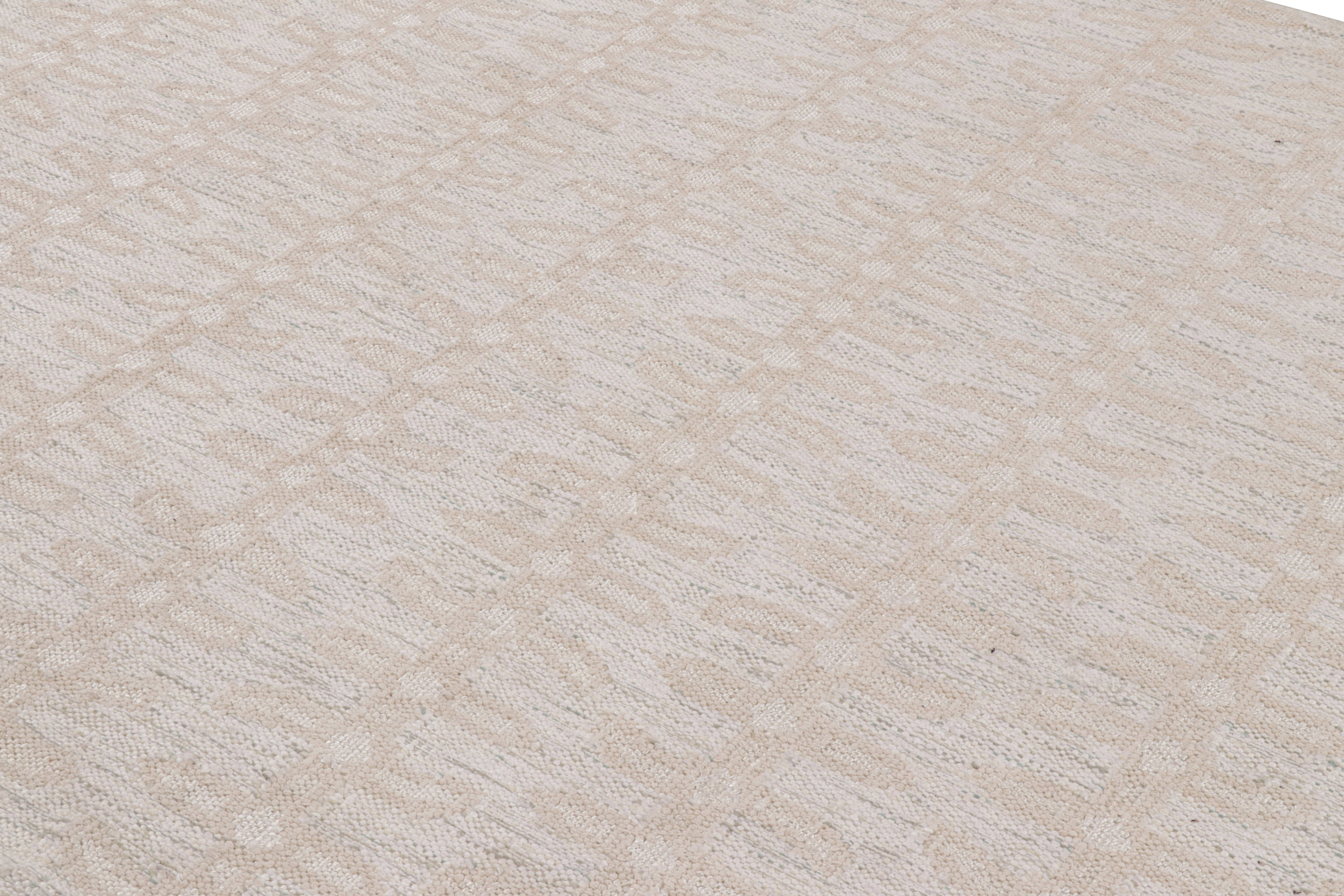 Scandinavian Rug with Floral Patterns