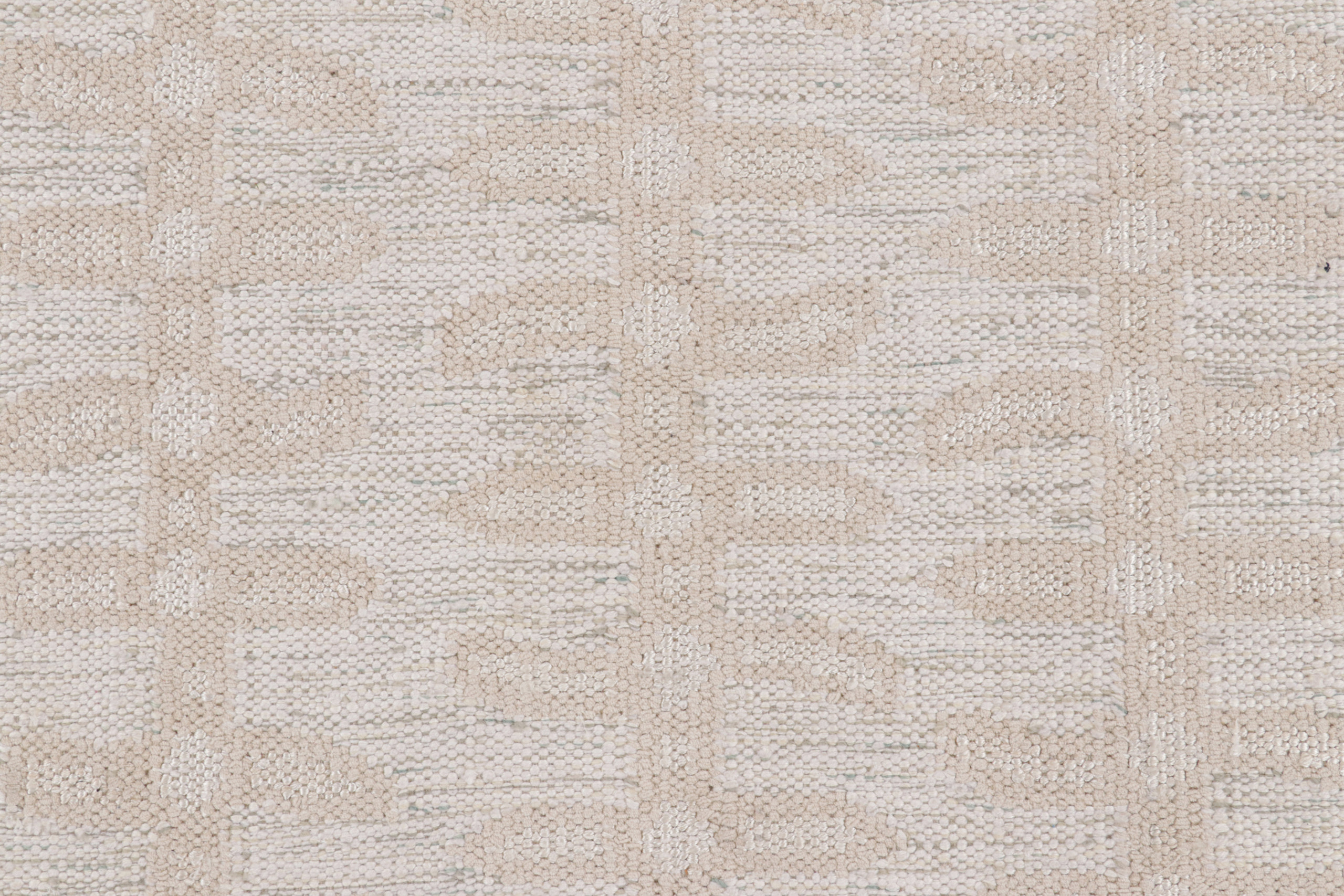 Scandinavian Rug with Floral Patterns