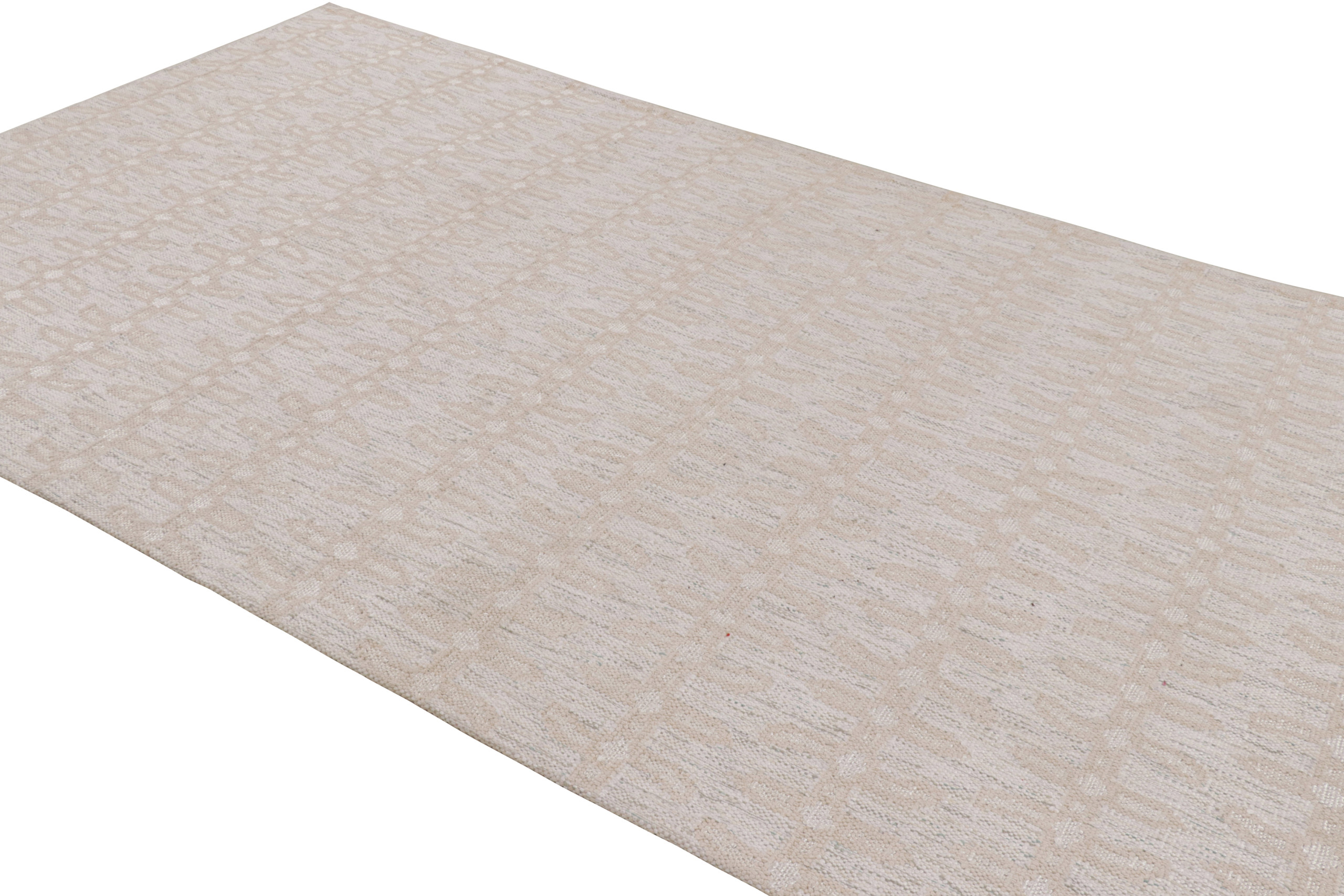 Scandinavian Rug with Floral Patterns