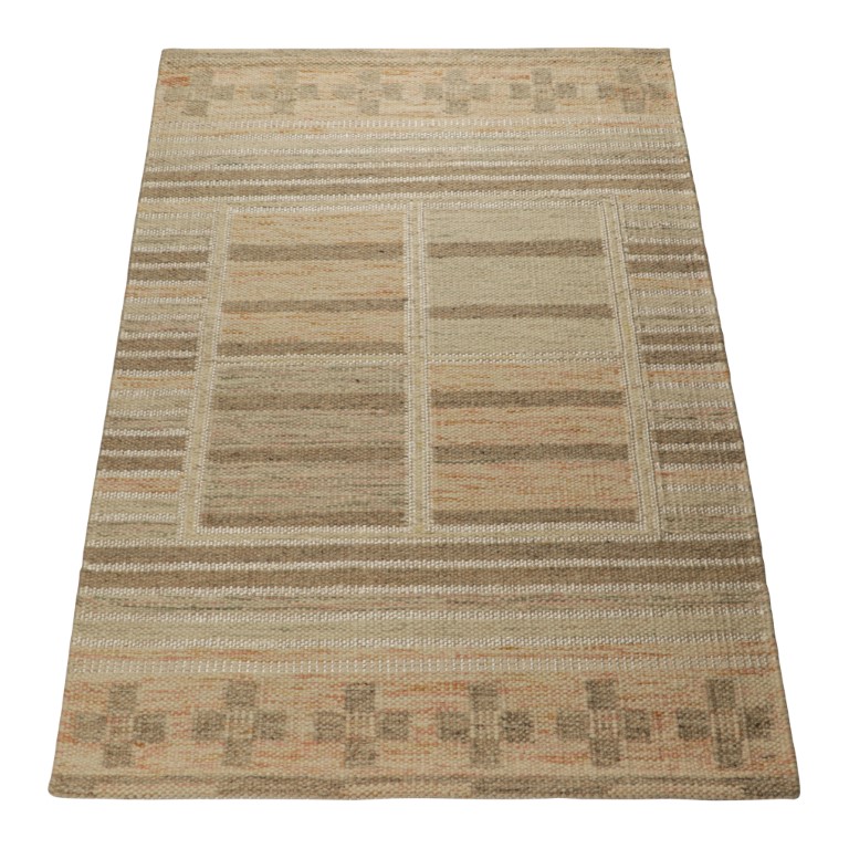 Scandinavian Rug with Geometric Patterns