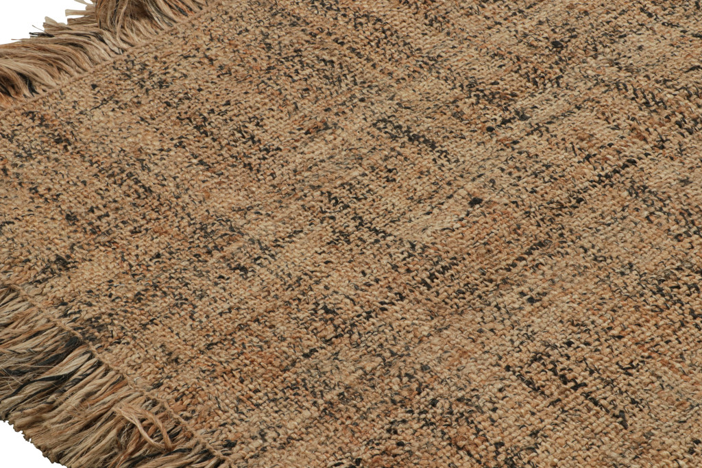 Contemporary Rug in Beige-Brown Striae