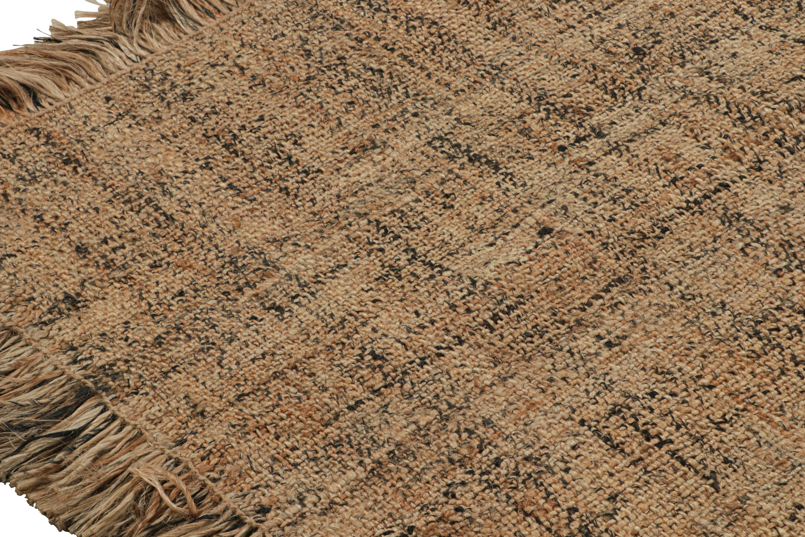 Contemporary Rug in Beige-Brown Striae