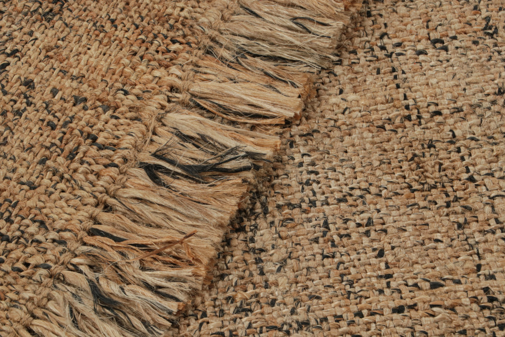 Contemporary Rug in Beige-Brown Striae