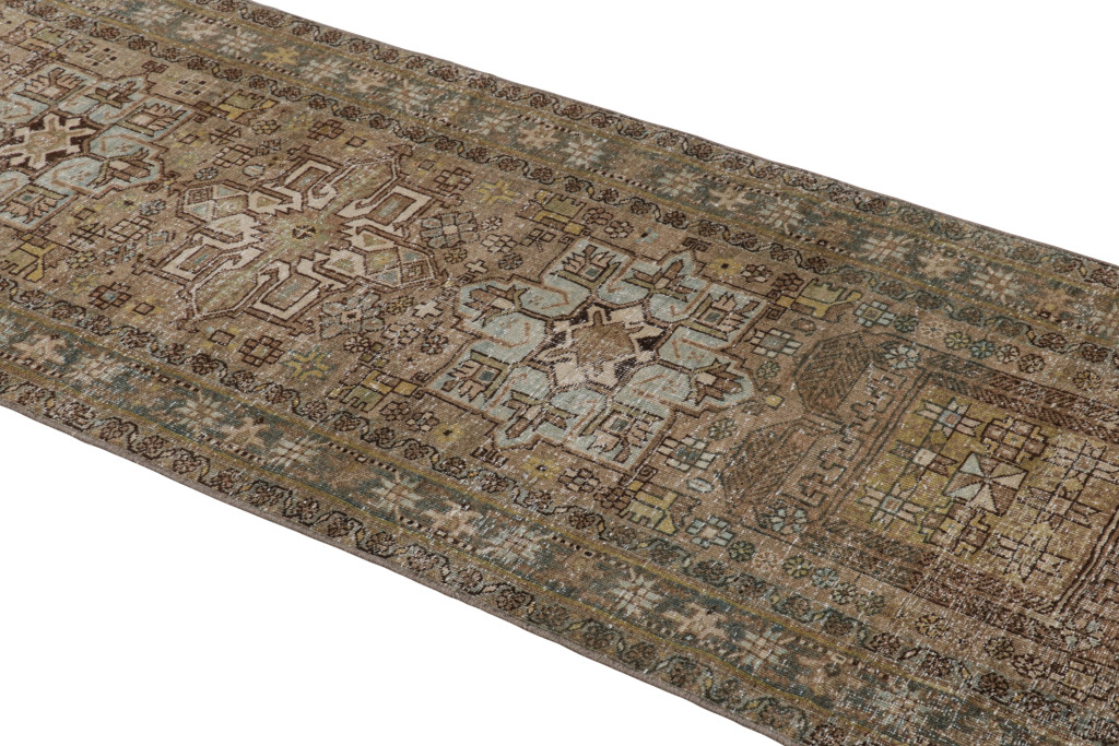 Vintage Bakhtiari Style Runner Rug