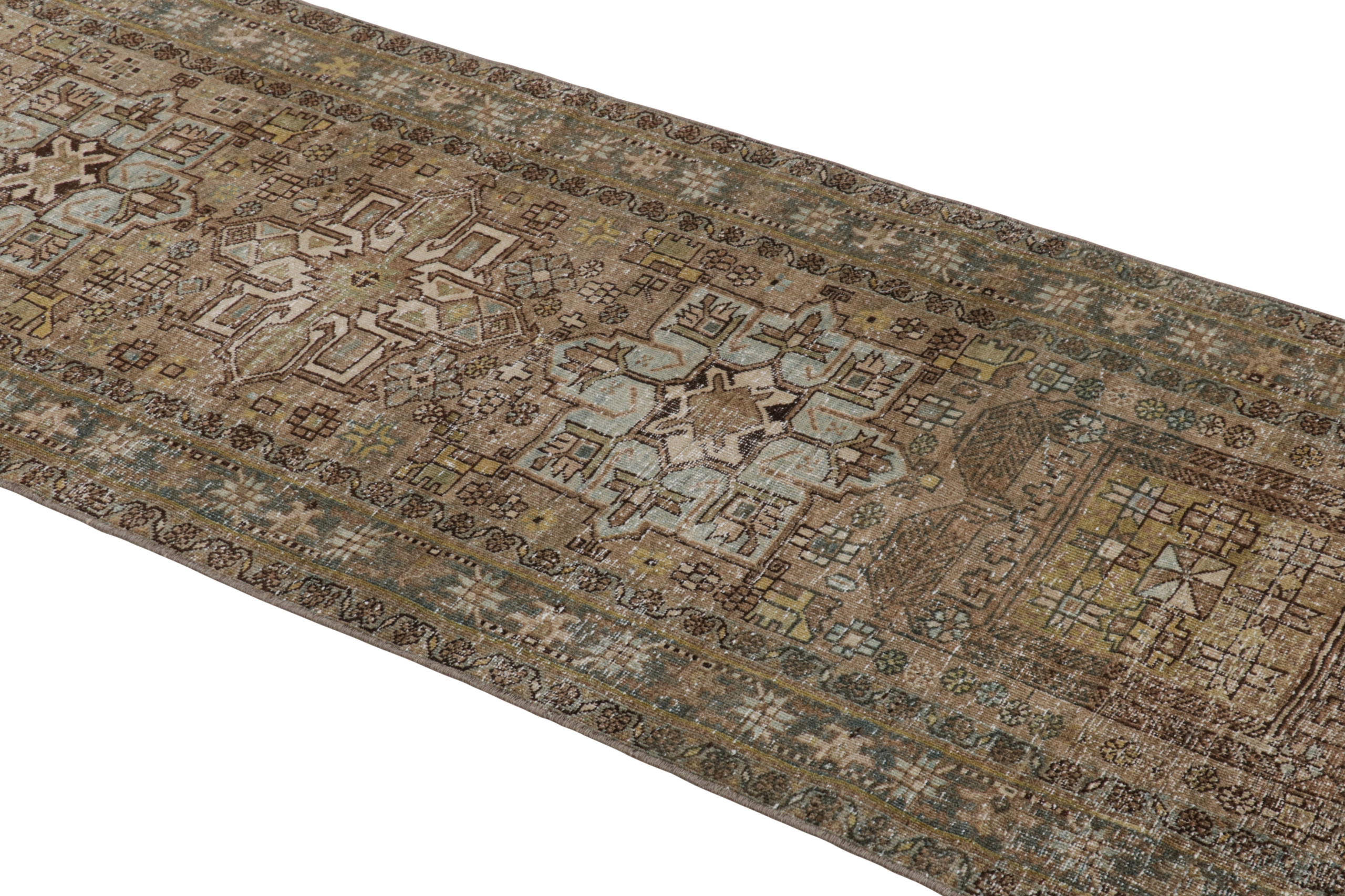 Vintage Bakhtiari Style Runner Rug