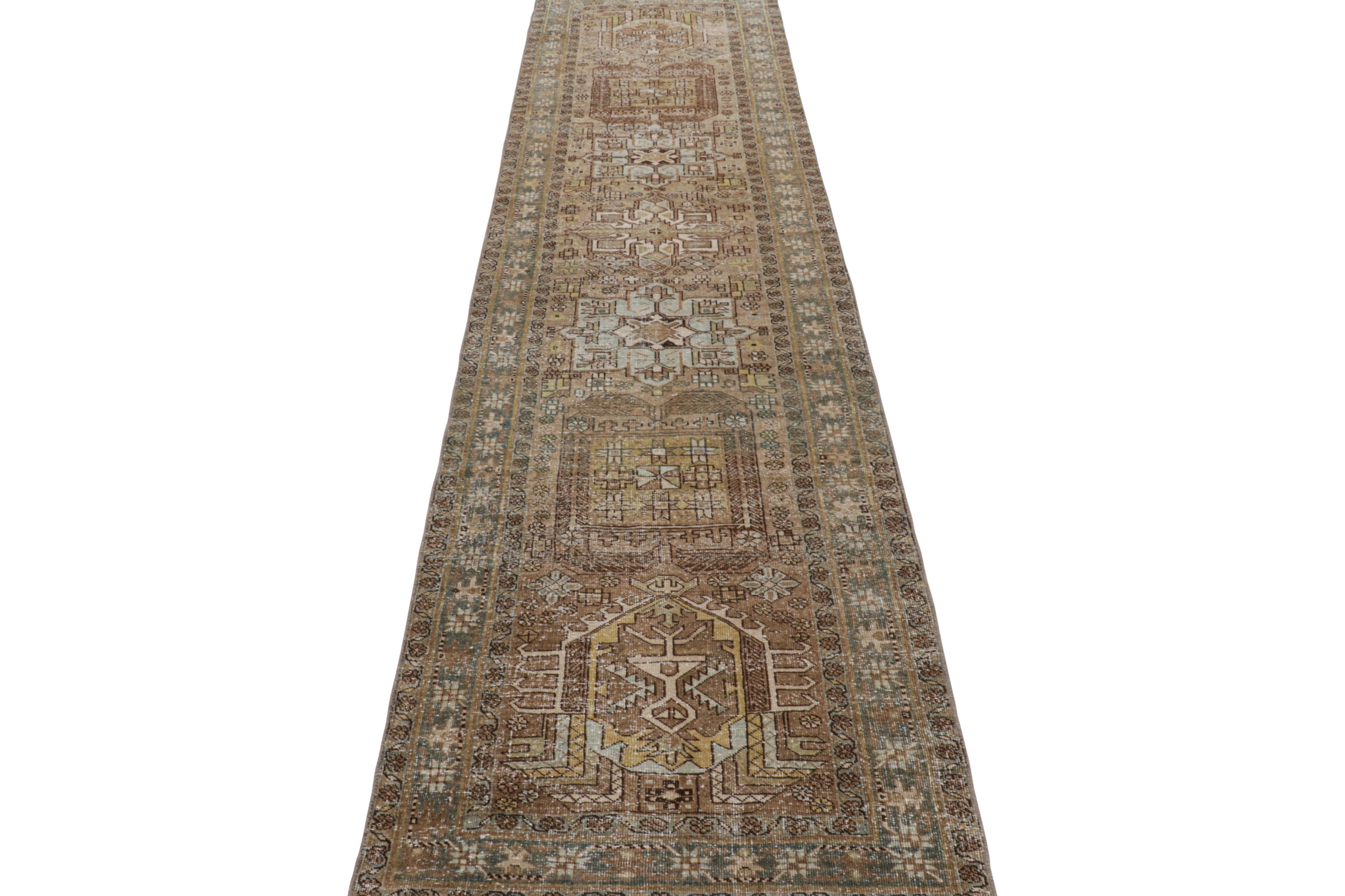 Vintage Bakhtiari Style Runner Rug