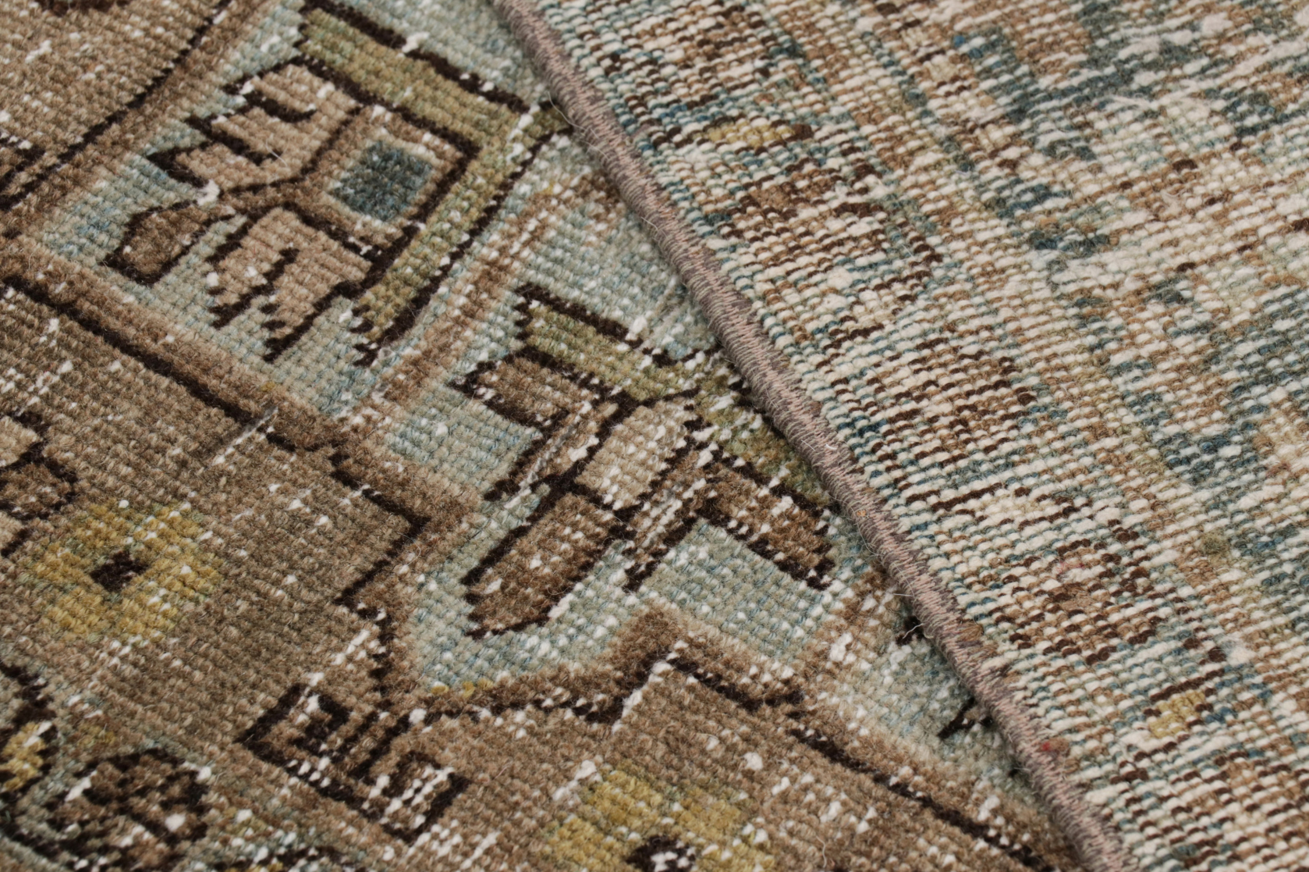 Vintage Bakhtiari Style Runner Rug