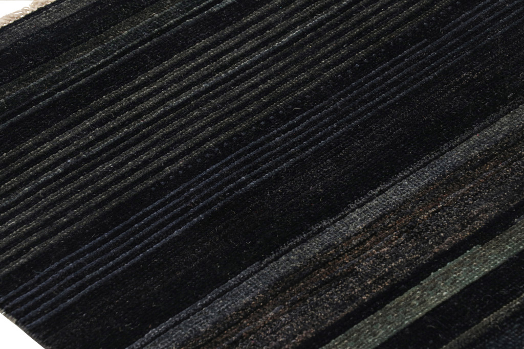 Modern Textural Striped Rug