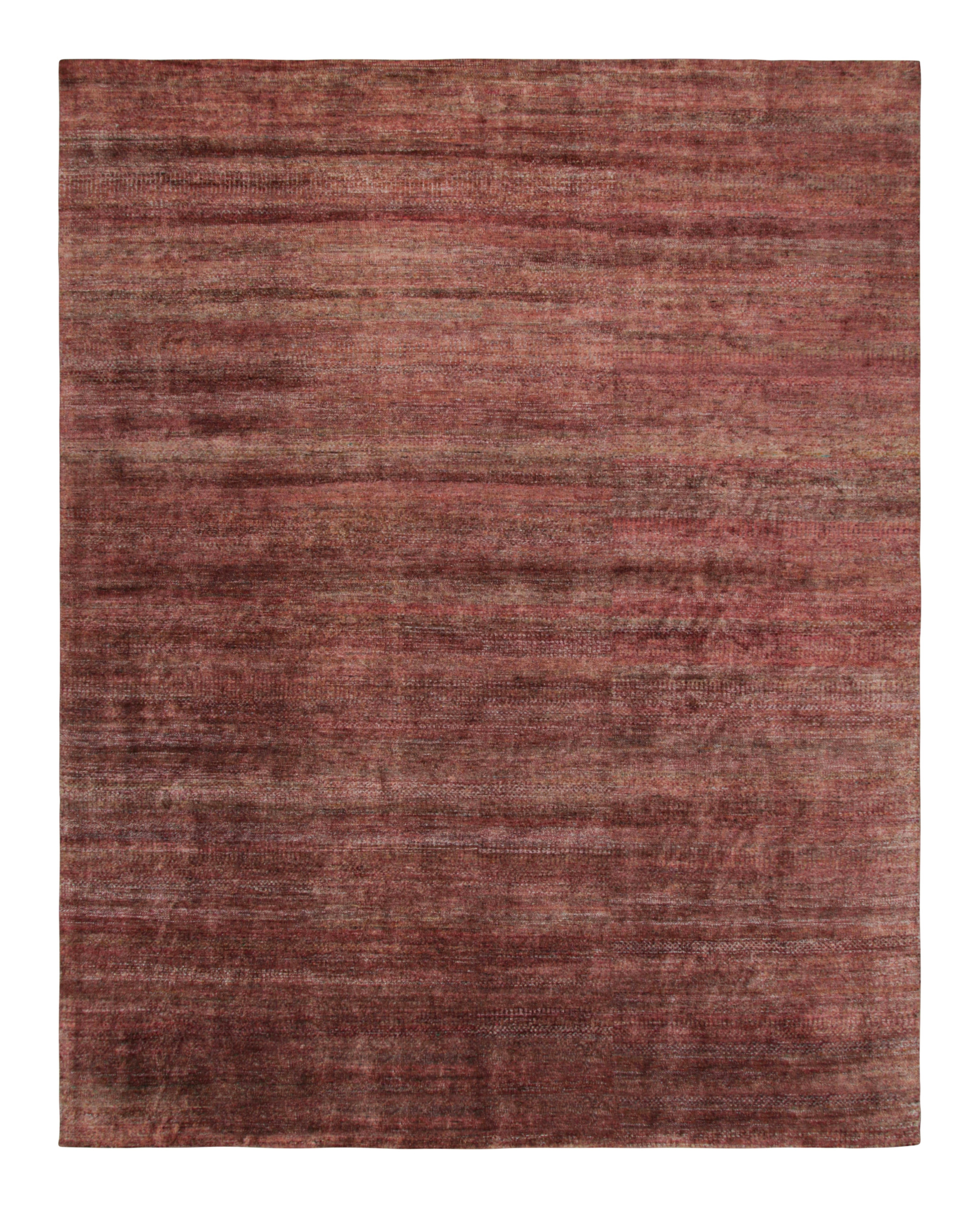 Modern Textural Striped Rug