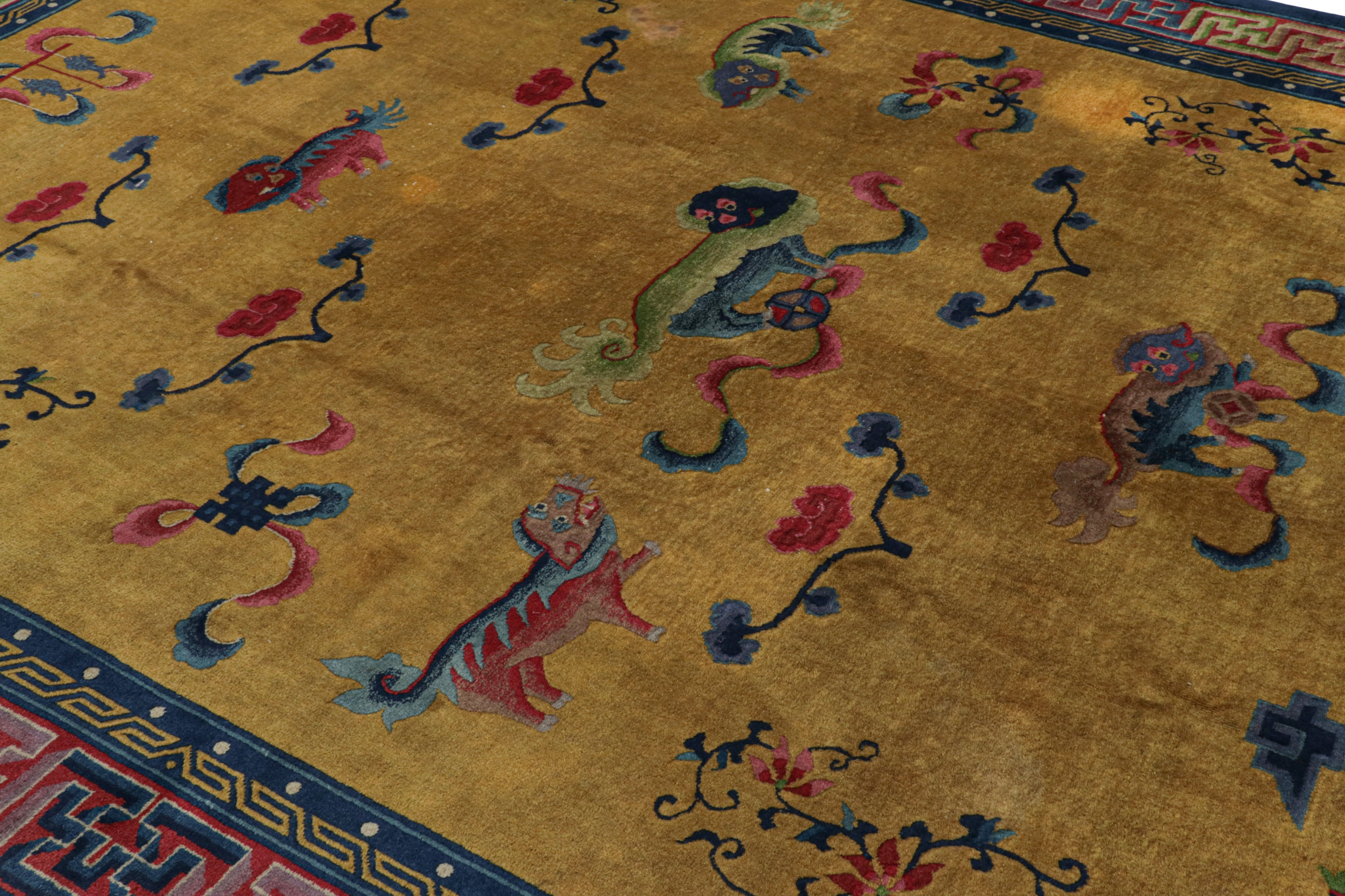 Antique Indochinese Art Deco Rug