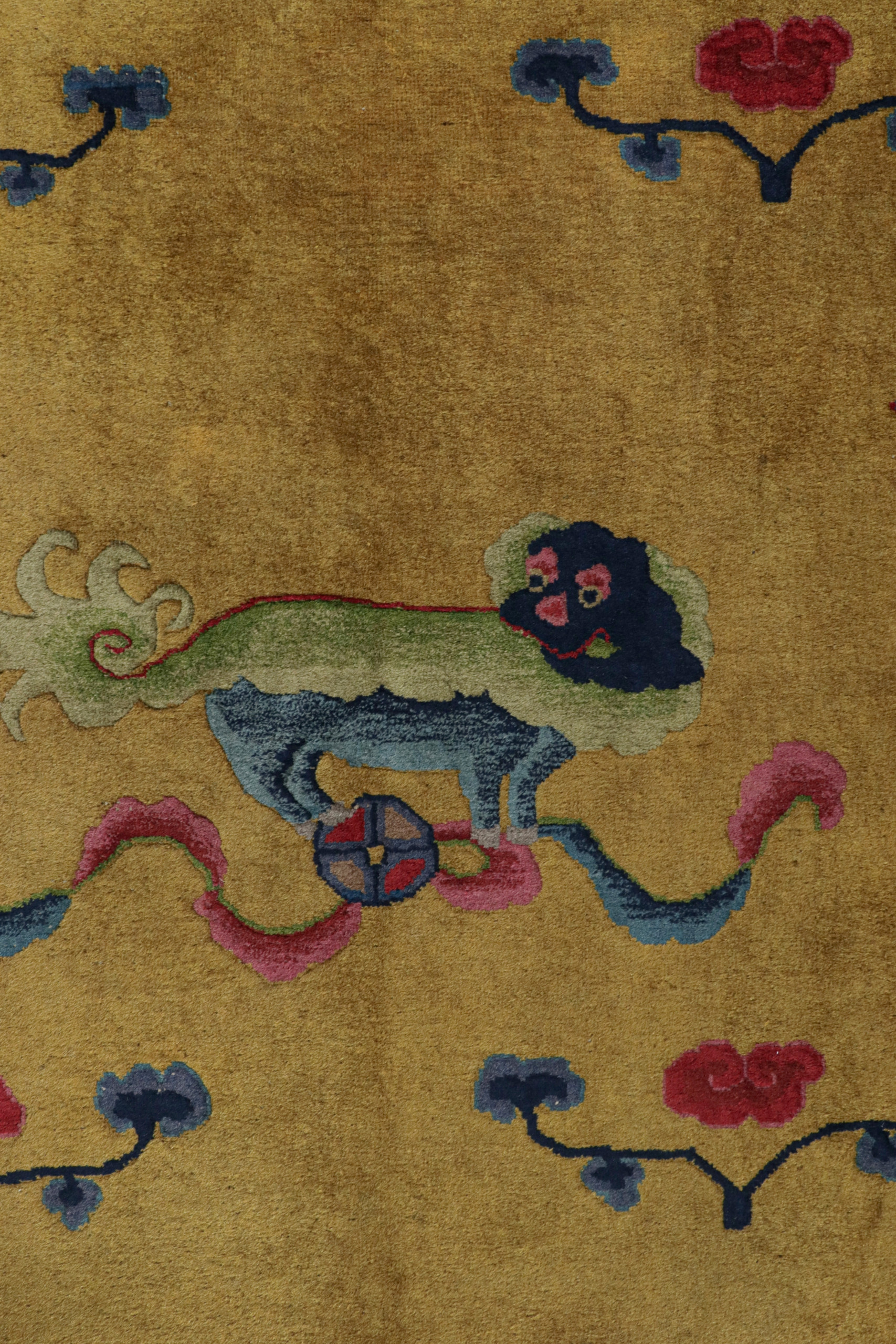 Antique Indochinese Art Deco Rug
