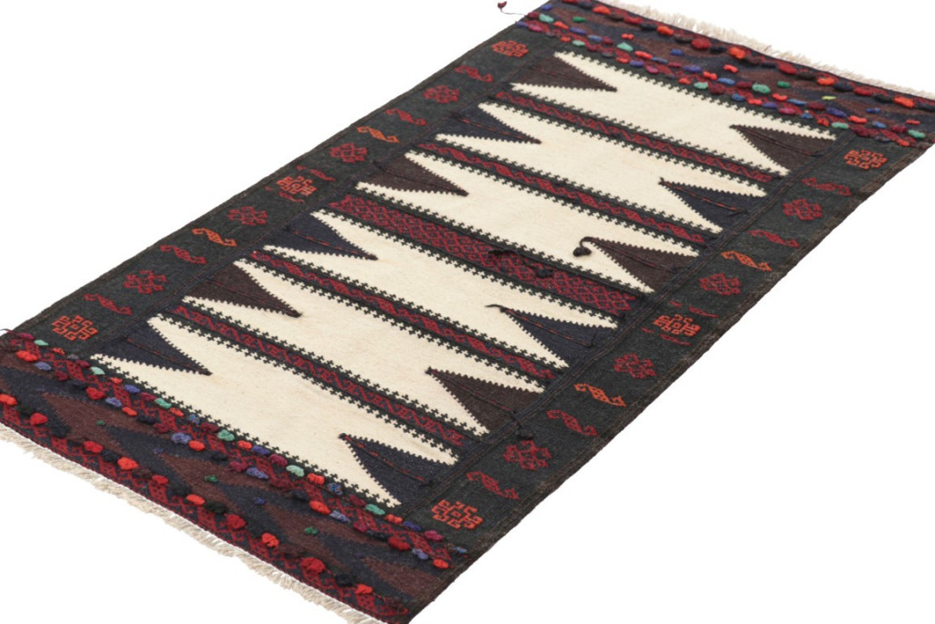 Vintage Afghan Geometric Kilim