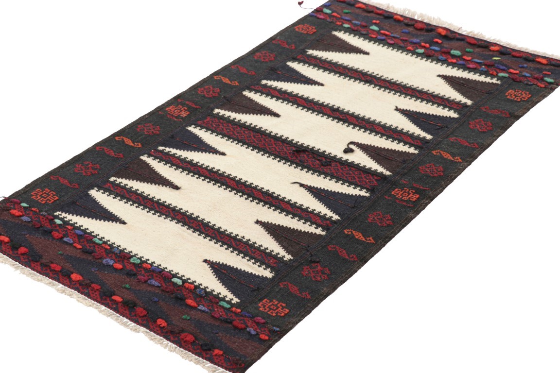 Vintage Afghan Geometric Kilim