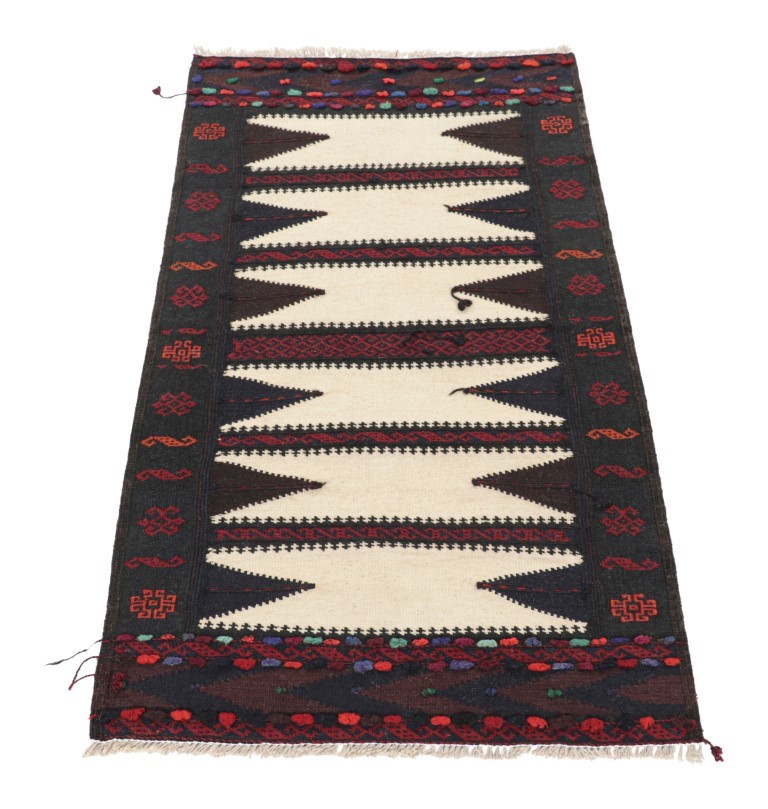 Vintage Afghan Geometric Kilim