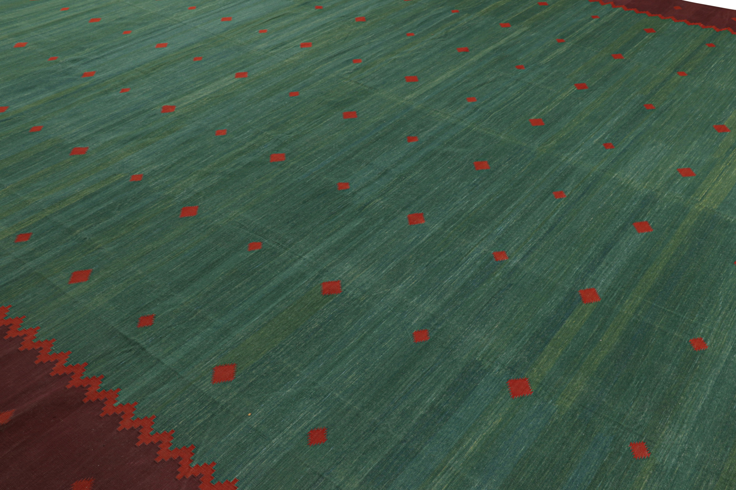 Oversized Contemporary Dhurrie Solid Rug