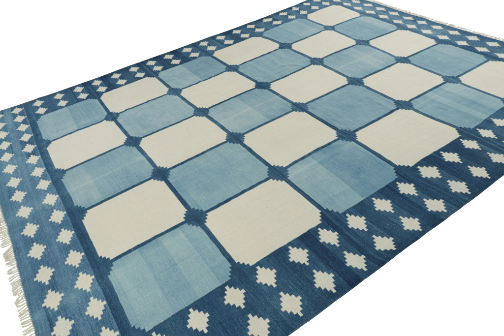 Contemporary Dhurrie Geometric Rug
