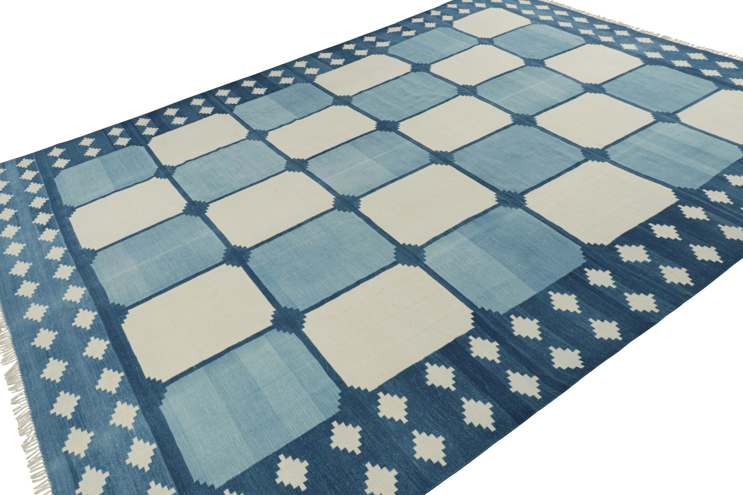 Contemporary Dhurrie Geometric Rug