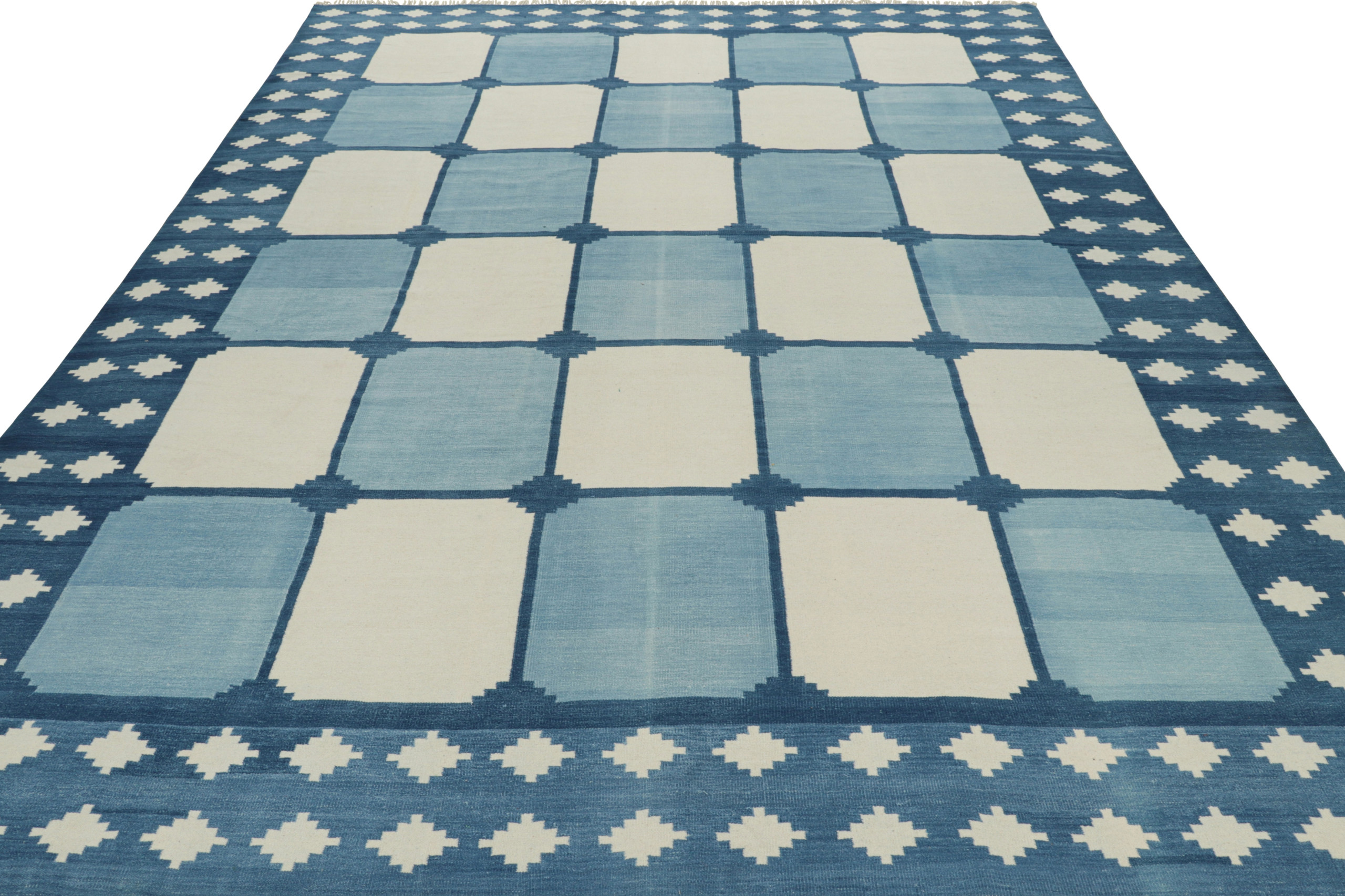 Contemporary Dhurrie Geometric Rug