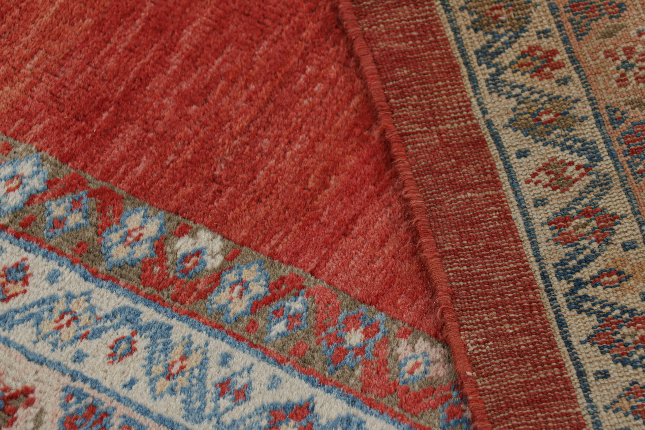 Oversized Antique Persian Mahal Pictorial Rug