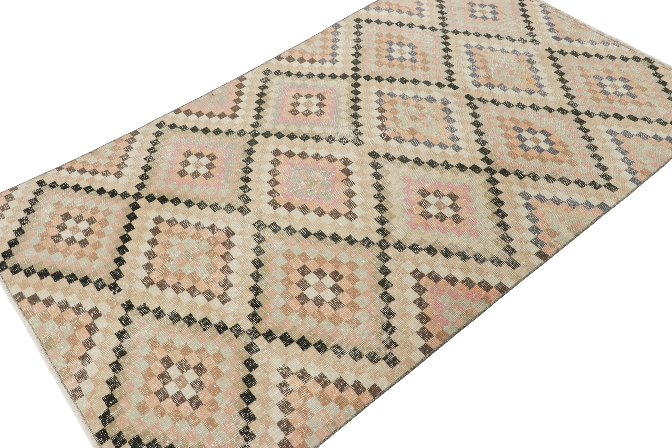 Vintage Turkish Floral Rug