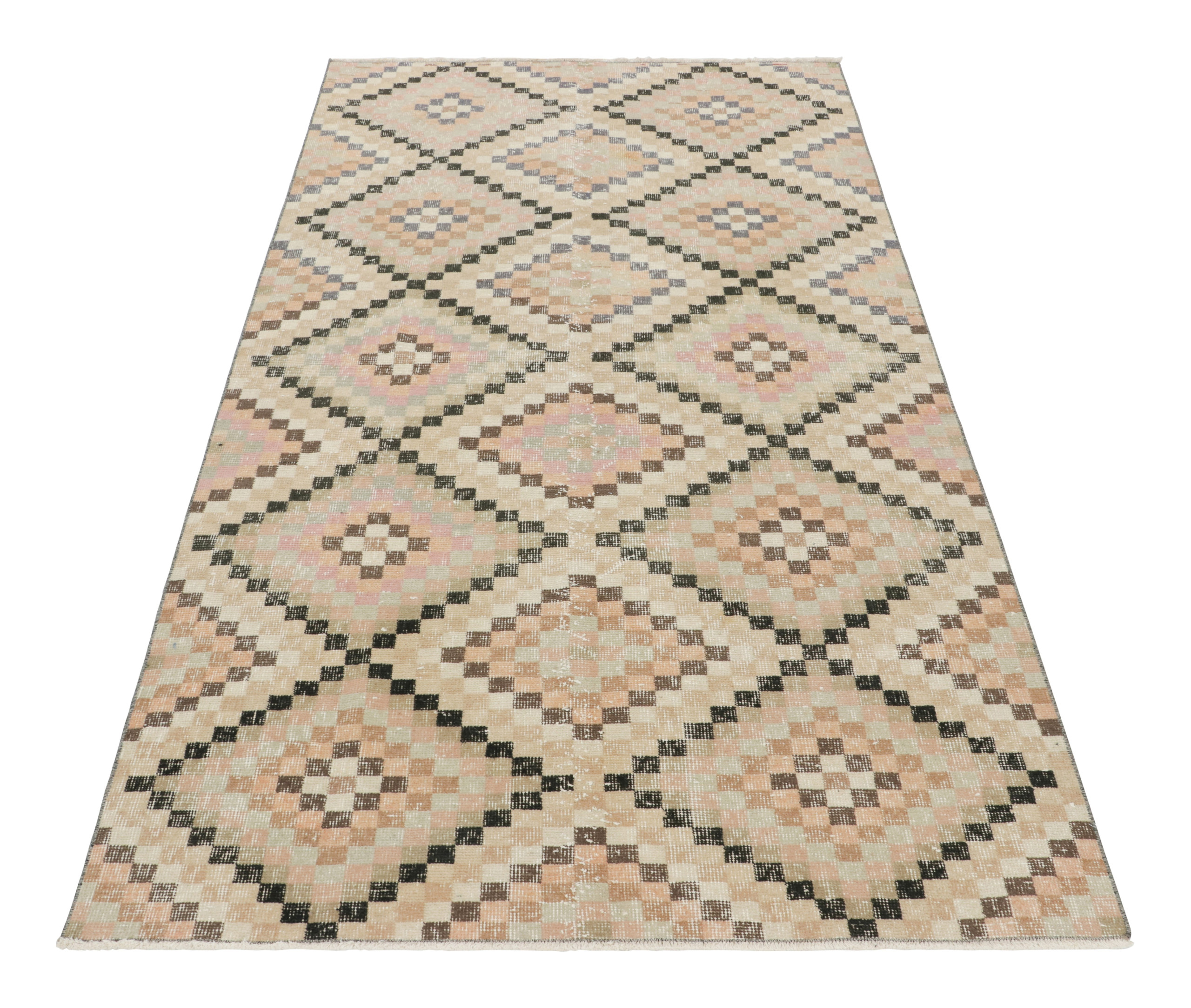 Vintage Turkish Floral Rug