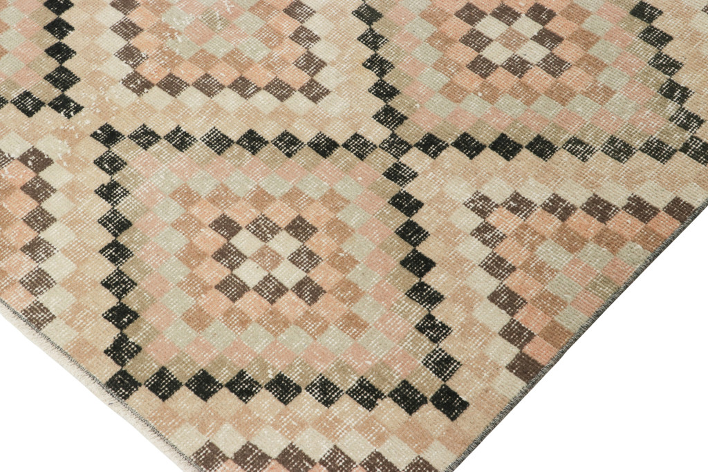 Vintage Turkish Floral Rug
