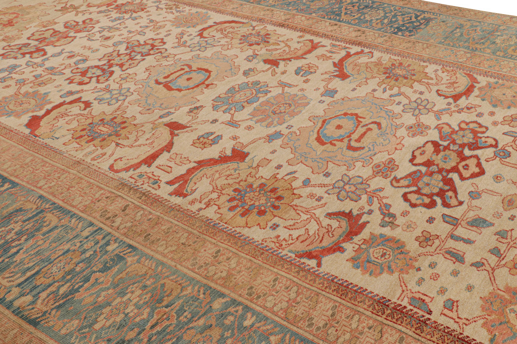 Hover image of Oversized Antique Ziegler Persian Sultanabad Rug with Florals, from Rug & Kilim
